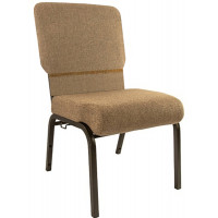 Flash Furniture PCHT-105 Advantage Mixed Tan Church Chair 20.5 in. Wide